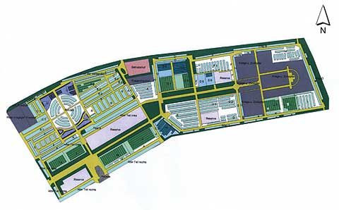 Übersichtskarte Friedhof Mitte