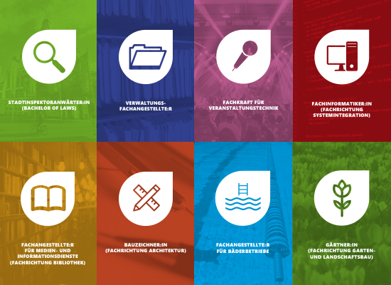Übersicht Ausbildungsberufe bei der Stadt Gladbeck