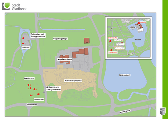 Die Grillplätze in Wittringen
