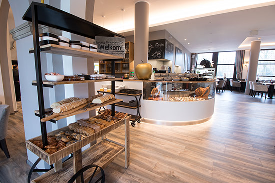 Das Bild zeigt die Gastronomie im Wasserschloss Wittringen